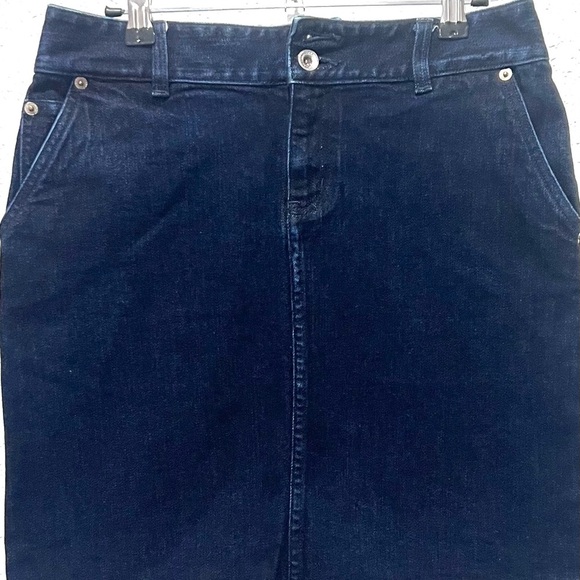 Polo by Ralph Lauren Blue Pencil Skirt Knee-Length Casual 2 - Picture 3 of 6